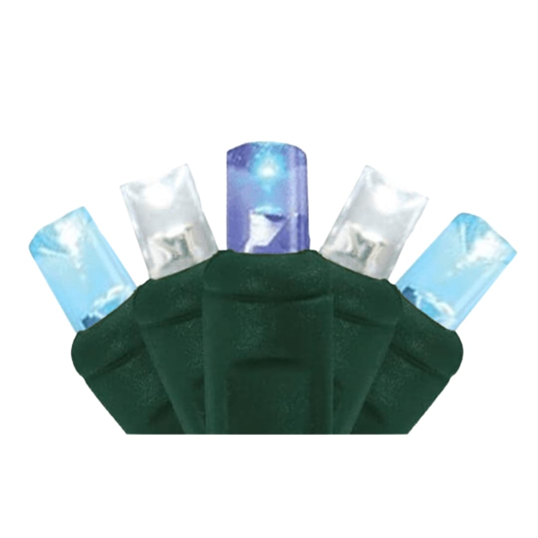 Pro-Grade® 5mm 50 Light LED Pure White/Aquamarine/Blue Mini Light Strings