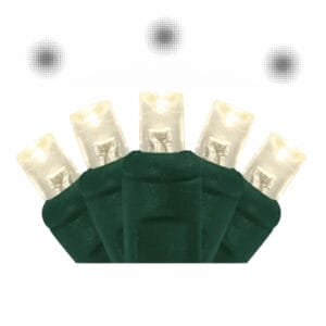 5MM 50 LIGHT LED WARM WHITE SLOW FADE MINI LIGHT STRINGS