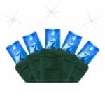 5MM 50 LIGHT LED BLUE STROBE LIGHT STRINGS