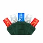 5mm LED red white blue light strings